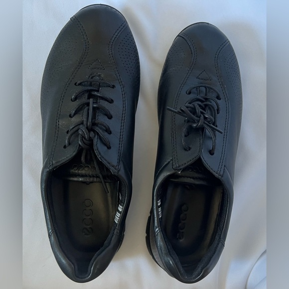 Ecco Women’s Shoes Lace up Flats Size 6 Color black - Picture 4 of 10